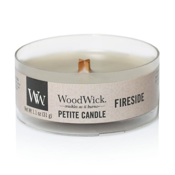WoodWick Petite Candle Giftset Includes Fireside Coastal Sunset and Vanilla Bean 